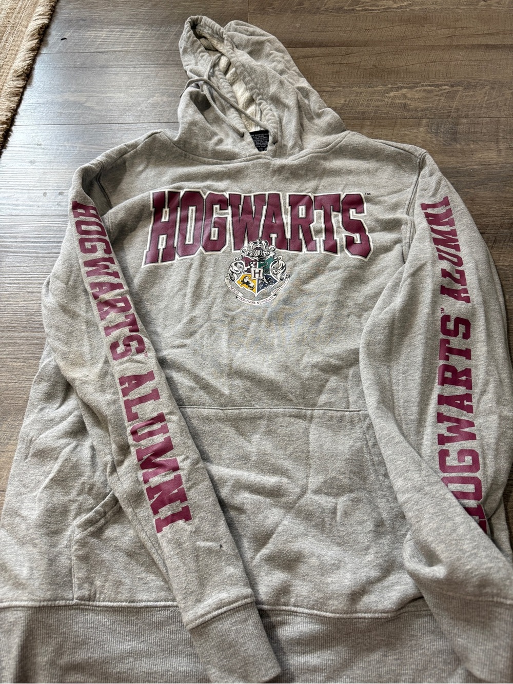 Harry Potter Heather Grey Sherpa-Lined Hoodie